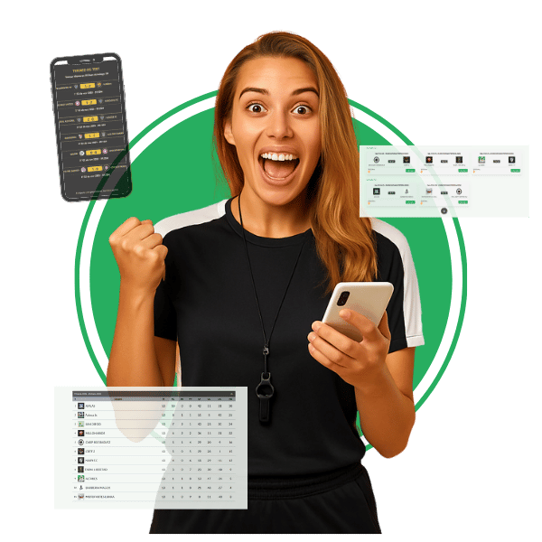 Interfaz de la App para crear torneos de fútbol