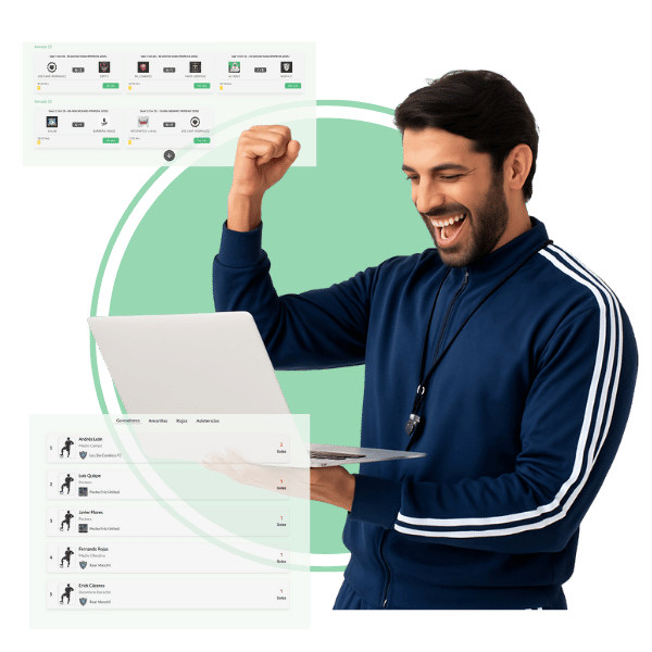 Interfaz de la App para torneos basicos