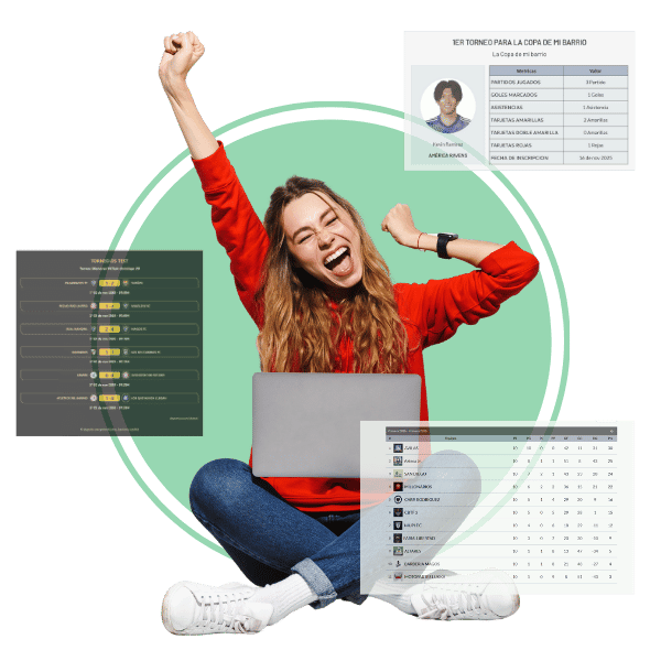 Interfaz de la aplicación para ligas amateur